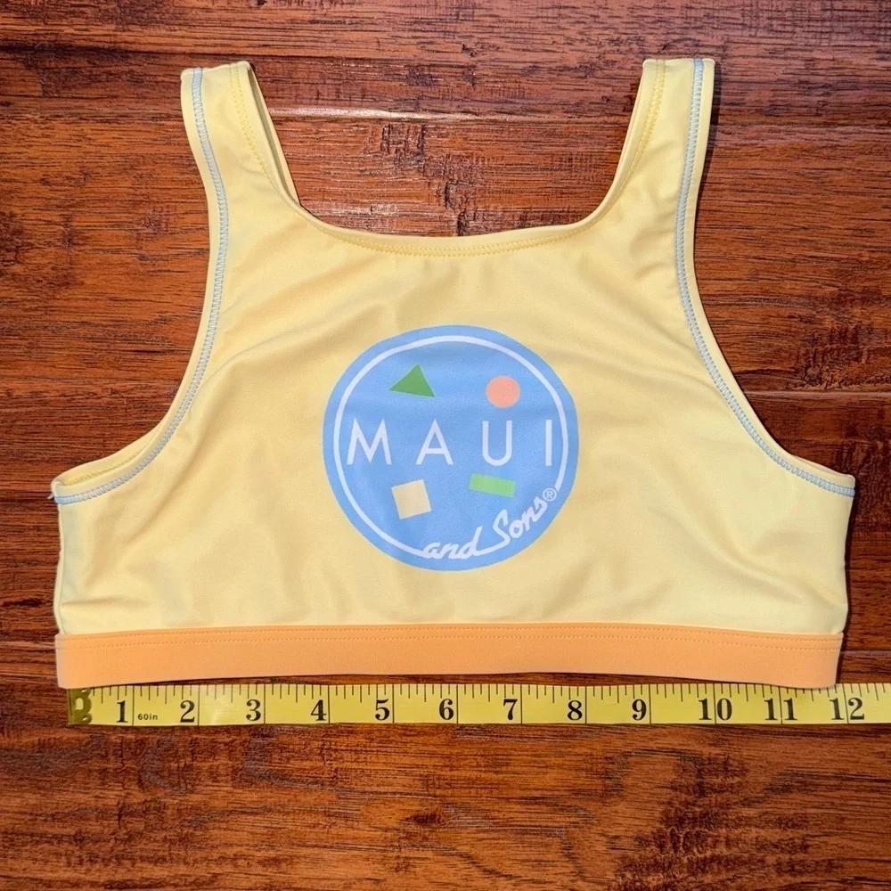 Zara Kids Maui & Sons swim bikini top, size 9-10